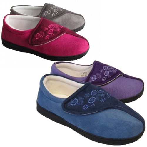 slippers with velcro fastening