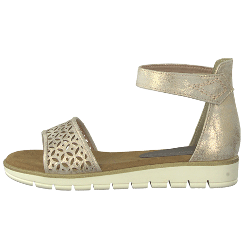 Womens Sandal With Velcro Ankle Strap 