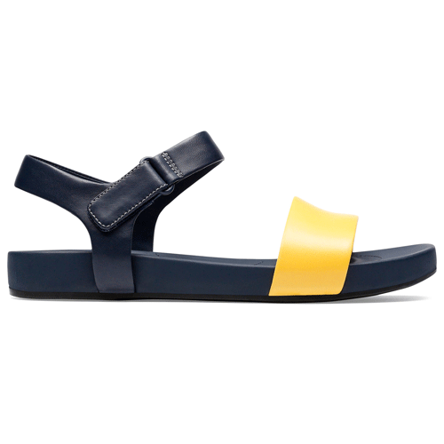 yellow clarks sandals