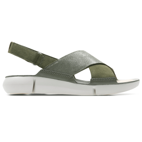 tri-chloe-olive-metallic - The Ashbourne Shoe Company