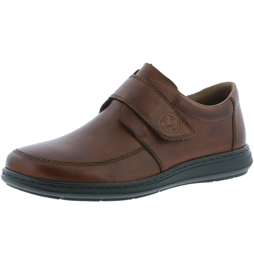 mens leather shoes with velcro fastening