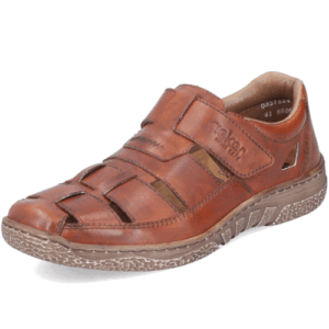 Rieker ‘03578’ – Mens Velcro Fastening Closed Toe Sandal