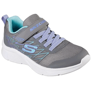 Skechers 302468 ‘Microspec – Bold Delight’ - Girls Bungee Lace & Velcro Fastening Trainer