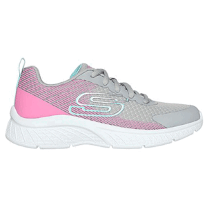 Skechers 303608L ‘Microspec Plus – Summer Sprint’ – Girls Lace-up Trainer