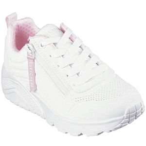 Skechers 310387L ‘Uno Lite – Easy Zip’ – Girls Lace-up and Zip Fastening Trainer