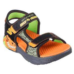 Skechers 400614L ‘S Lights – Creature-Splash ’ – Boys Dual Velcro Fastening Sandal