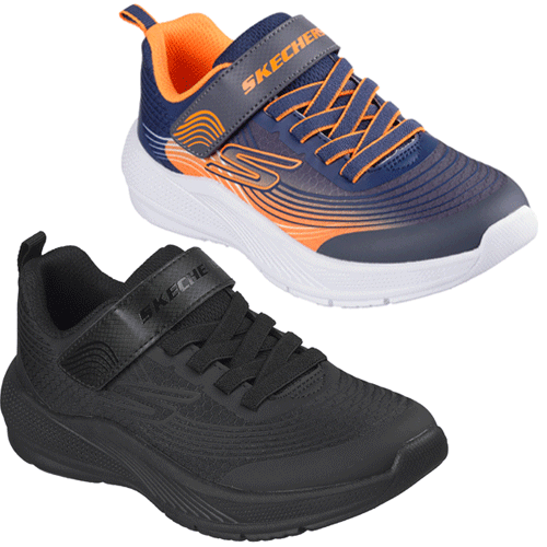 Skechers 403926L ‘Microspec Advance’ – Childrens Bungee Lace and Velcro Fastening Trainer