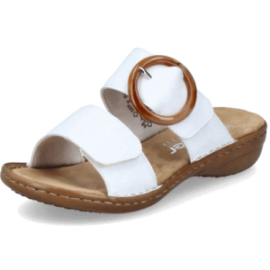 Rieker ‘60894’ – Womens Dual Velcro Fastening Mule Sandal