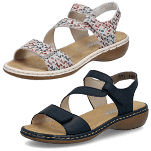 Rieker ‘659C7’ – Womens Dual Velcro Fastening Sandal