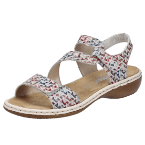 Rieker ‘659C7’ – Womens Dual Velcro Fastening Sandal