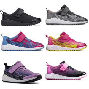 Clarks ‘Aeon Pace’ – Childrens Elastic Lace/Velcro Trainer