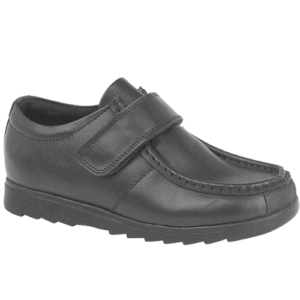 Roamers ‘B695’ – Boys Velcro Fastening School Shoe