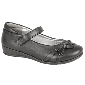 U.S.Brass C788 'Drizzle' - Girls Velcro Fastening Return Bar Shoe