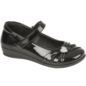 US Brass C794 ‘Paige 2’ – Girls Velcro Fastening Bar Shoe