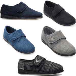 Padders 411 'Charles' - Mens Velcro Slipper