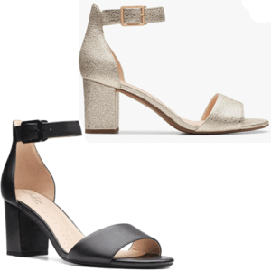 Clarks ‘Deva Mae’ – Womens Block Heeled Sandal