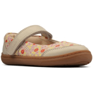 Clarks ‘Flash Stripe’ – Girls Velcro Fastening Bar Shoe