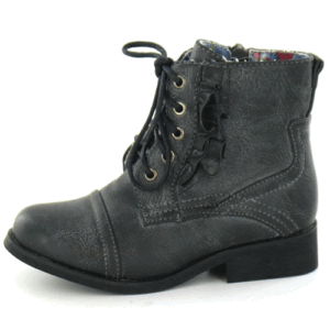 Cutie 'H4061' - Girls Zip and Lace Ankle Boot