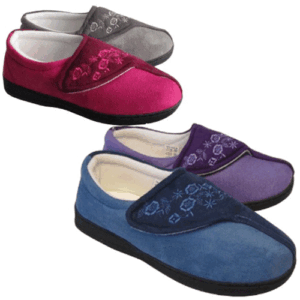 Jyoti ‘Julie’ – Womens Velcro Fastening Slipper