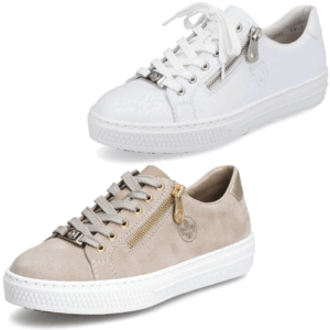 Rieker L59L1 -  Womens Lace Up And Zip Fastening Pump