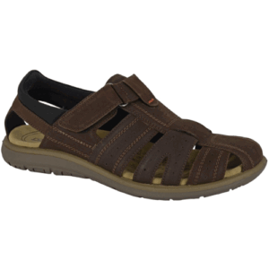 Roamers ‘M416’ – Mens Velcro Fastening Closed Toe Sandal