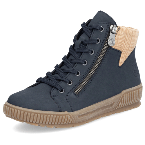 Rieker ‘N0709’ – Womens Lace and Zip Fastening Ankle Boot