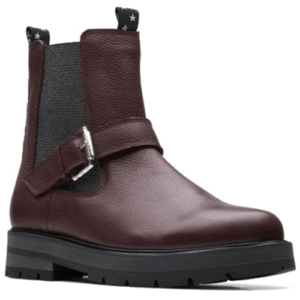 Clarks ‘Prague River’ – Childrens Zip Fastening Ankle Boot