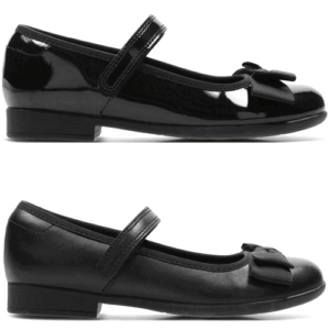 Clarks ‘Scala Tap’ - Girls Velcro Fastening Bar Shoe