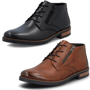 Rieker ‘14609’ – Mens Lace-up and Zip Fastening Ankle Boot