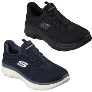 Skechers 150668 ‘Summits Plus – Summer Haze’ – Womens Bungee Laced Slip-on Trainer