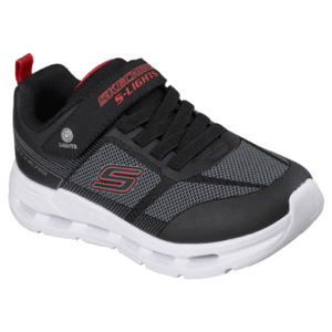 Skechers 400240L ‘S-Lights: Glide-Step Lights’ – Childrens Bungee-lace and Velcro Fastening Light-up Trainer