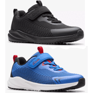 Clarks ‘Deyes Dash’ – Childrens Bungee Lace and Velcro Fastening Trainer