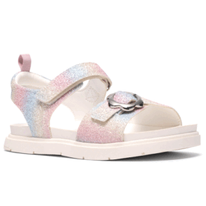 Clarks ‘Twixie Flora’ – Girls Velcro and Buckle Fastening Sandal