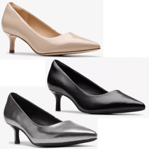 Clarks ‘Zarey Court’ – Womens High Heel Court Shoe