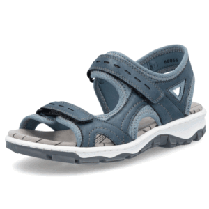 Rieker ‘68866’ – Womens Dual Velcro Fastening Walking Sandal