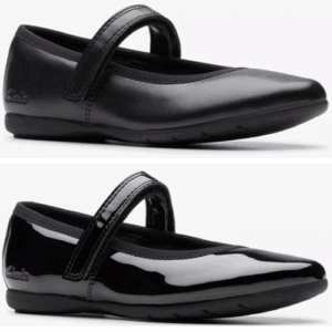 Clarks ‘Dance Wish’ – Girls Velcro Fastening School Shoe