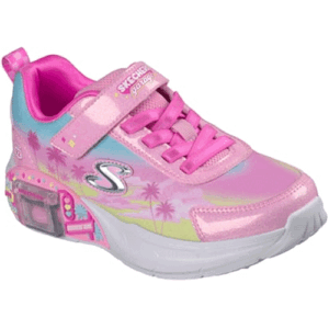Skechers 304351L ‘Skechers Garage – Glam Racer’ – Girls Bungee Lace and Velcro Fastening Trainer