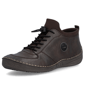 Rieker ‘52557’ – Women’s Bungee Lace Zip Fastening Bootee