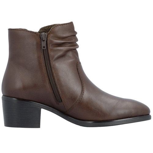 Rieker ‘73953’ – Womens Zip Fastening Block Heeled Ankle Boot - Image 2