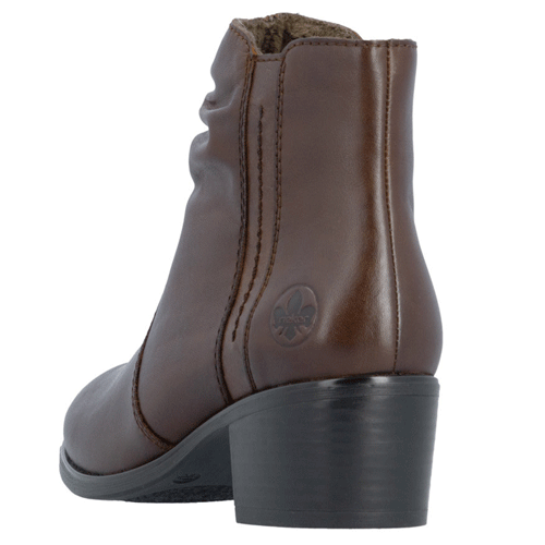Rieker ‘73953’ – Womens Zip Fastening Block Heeled Ankle Boot - Image 3
