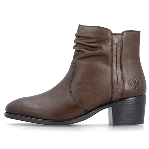 Rieker ‘73953’ – Womens Zip Fastening Block Heeled Ankle Boot - Image 4