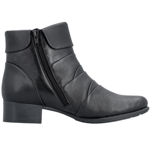 Rieker ‘78665’ – Womens Zip Fastening Block Heeled Ankle Boot - Image 3