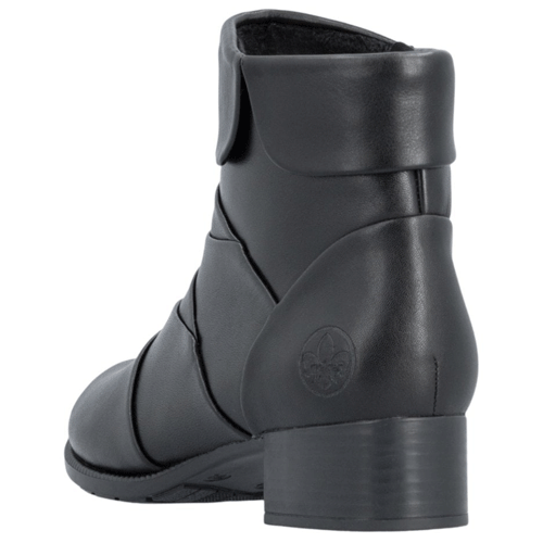 Rieker ‘78665’ – Womens Zip Fastening Block Heeled Ankle Boot - Image 2