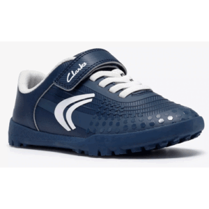 Clarks ‘Cica Goal’ – Childrens Bungee Lace and Velcro Fastening Astro Trainer