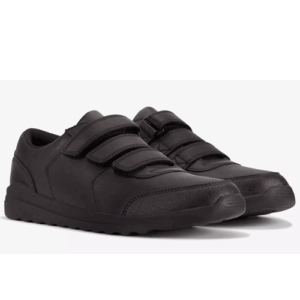 Clarks ‘Daze Step 2’ – Boys Triple Velcro Fastening School Shoe