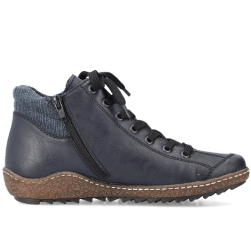 Rieker ‘L7514’ – Women’s Lace-up and Dual Zip Fastening Ankle Boot - Image 3