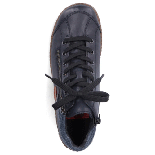 Rieker ‘L7514’ – Women’s Lace-up and Dual Zip Fastening Ankle Boot - Image 4