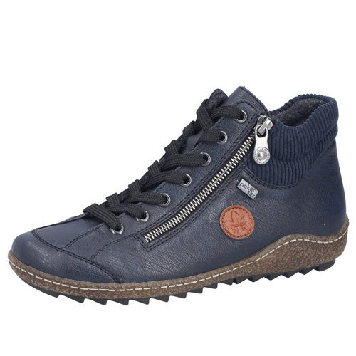 Rieker ‘L7514’ – Women’s Lace-up and Dual Zip Fastening Ankle Boot