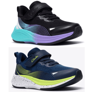 Clarks ‘Lumen Hero’ – Childrens Bungee Lace and Velcro Fastening Trainer