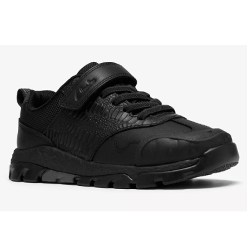 Clarks ‘Steggy 2 Soar’ – Boys Bungee Lace and Velcro Fastening School Shoe